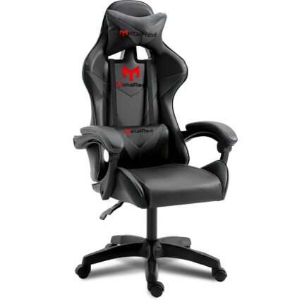 Cadeira Gamer Ceres MetalRed M2 Preta com Almofadas