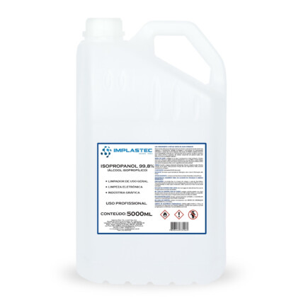 Álcool Isopropílico 99,8% Para Limpeza Eletrônica 5 Litros IMPLASTEC - FR_5000ML