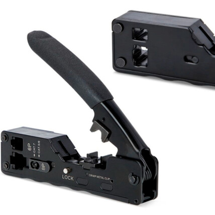 Alicate Crimpador RJ45 RJ12 RJ1 Ez Crimp Cat7/6e/5e Multifunção - 04147