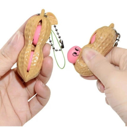 Mini Chaveiro Pop It Anti Stress Amendoim EASY ETERNAL