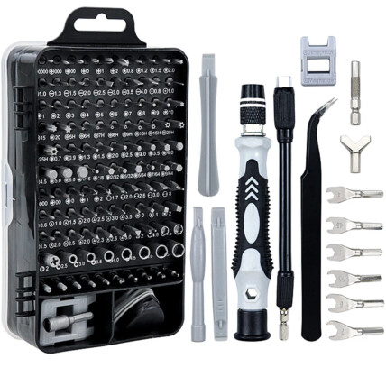 Kit de Chaves 115 em 1 Multi uso Ferramenta de Reparo Profissional conjunto magnética 04009 - XLW-115