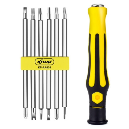 Kit Chaves 6 Em 1 em Aço para Manutenção KNUP - KP-AA034