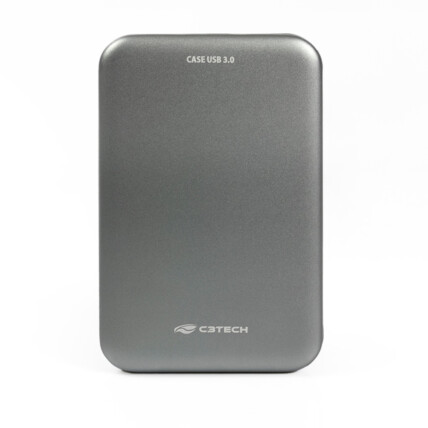 Case para HD Externo 2,5" Usb 3.0 Cinza C3TECH - CH-350CB