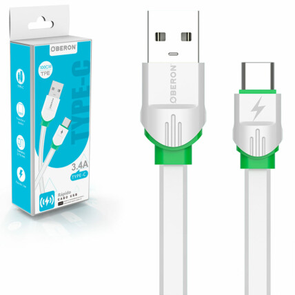 Cabo Carregador Type-C x Usb 1 Metro para Celular OBERON - OR-CO08/C