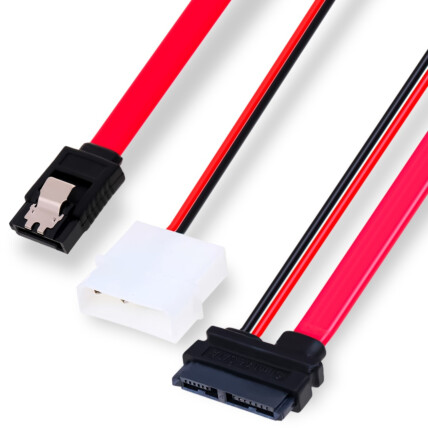 Cabo de Dados e Energia Molex + Sata 7P X Sata 6/7P 45cm GRASEP - D-CIC05