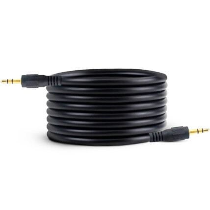 Cabo P2 X P2 Auxiliar com 5 Metros Preto GRASEP - D-P2 5M