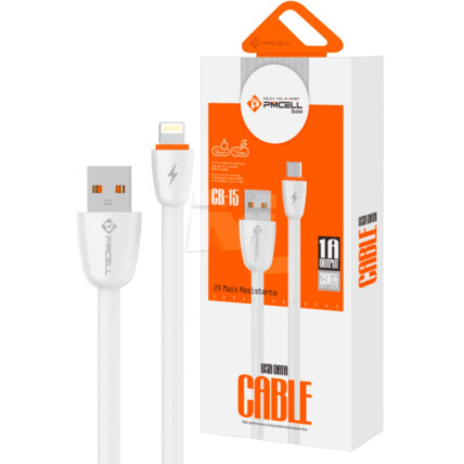 Cabo Lightining para IOS Tipo Flat de 1 Metro PMCELL - CB-15 LIGHT
