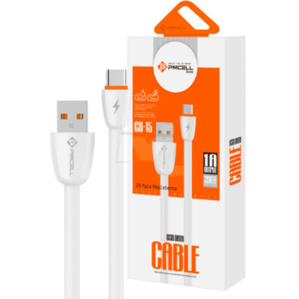 Cabo Type-C para Celular Tipo Flat de 1 Metro PMCELL - CB-15 TYPE