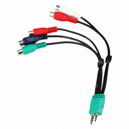 Cabo Rca 5 Vias para P2/P1 Xtrad - XT-2029