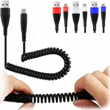 Cabo Usb para Type C em Mola 1M 2.1A Xtrad - CH-0417-TIPO-C