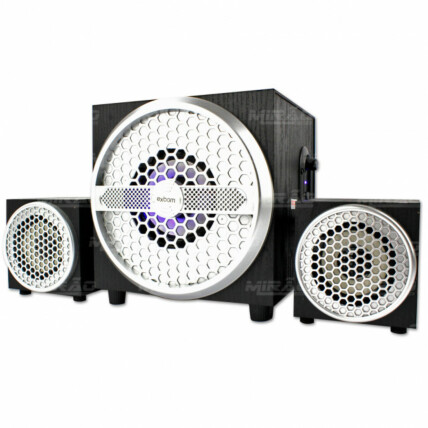 Caixa de Som 2.1 Com Duas Caixas 11w Bluetooth Usb e Auxiliar Multimídia Bivolt Exbom - CS-402BT