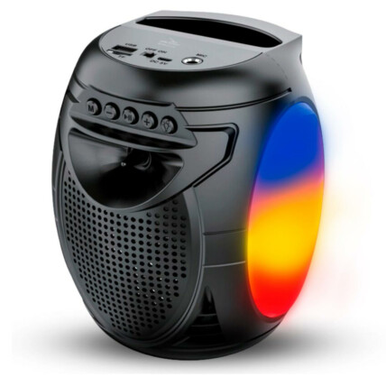 Caixa de Som Bluetooth Portátil 10W Usb/SD/FM com Led GRASEP - D-Y19