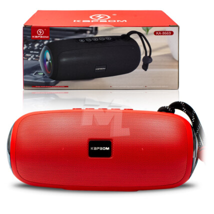 Caixa de Som Bluetooth Usb TF/SD Aux com Led KAPBOM - KA-8669