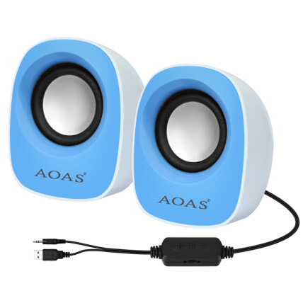 Caixa de Som para Computador e Notebook USB P2 AOAS - YT-E-002