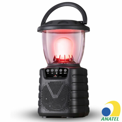 Caixa de Som Bluetooth Portátil Luz Estilo Lampião GRASEP - D-3149
