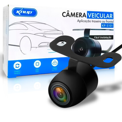 Camera de Ré para Carros 150 Graus Frontal ou Traseira KNUP - KPS101