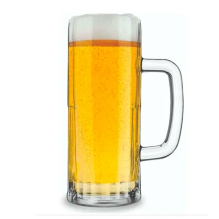 Caneca Chopp Vidro 350ml Jogo com 2 Unidades - SP983