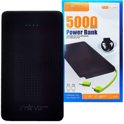 Carregador Portátil POWER BANK 2 USB 2.1A INOVA - KV-12048