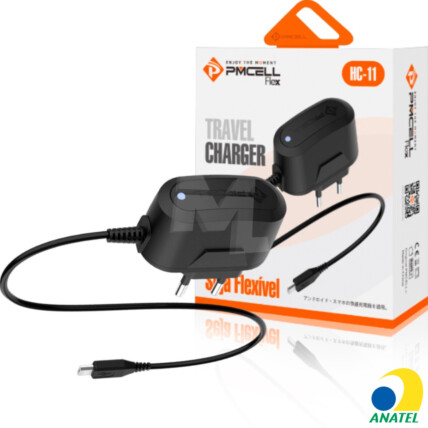 Carregador de Celular Flex V8 Micro USB 999 PMCELL - HC-11