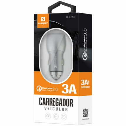 Carregador Veicular Turbo 3.0A Sumexr - SX-C12-MAX