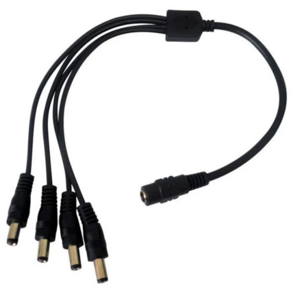 Conector Rabicho 1x4 P4 de Câmera CFTV Luatek - LKP-124