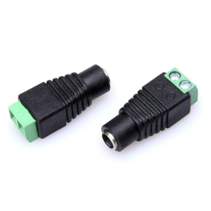 Conetor Plug P4 Fêmea Com Borne De 2 Vias Verde - ZJT-02