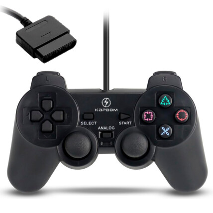 Controle Ps2 com Fio Dualshok Analogico KAPBOM - KAP-2Y