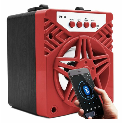 Caixa De Som Bluetooth Portatil Usb Radio FM Grasep - SPK-02