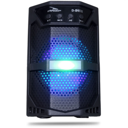 Caixa de Som Bluetooth Usb Portátil 19x12x12cm Grasep - D-S4132