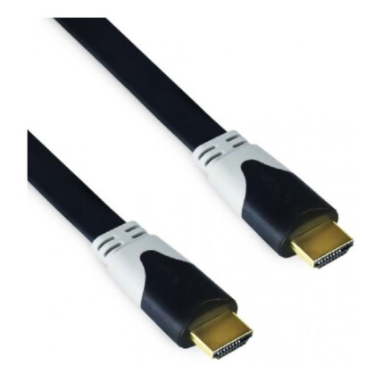 Cabo Hdmi Achatado 1.8 Metros Conector Banhado a Ouro Exbom - CBX-HB18SM