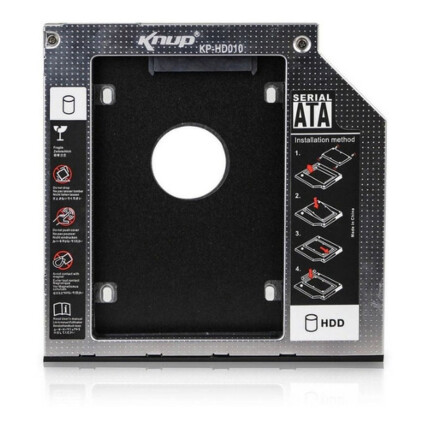 Adaptador Caddy Case para HD e SSD Sata 2.5 Polegadas 9.5mm - KP-HD010-1