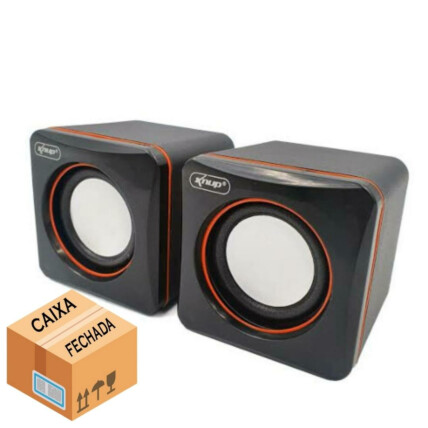 CAIXA FECHADA 80 Unidades Mini Caixa de Som para Notebook e Computador 3w KNUP - KP-600