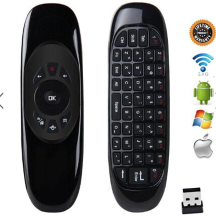Controle Remoto com Mini Teclado Universal Receptor Usb KAPBOM - KAP-1119