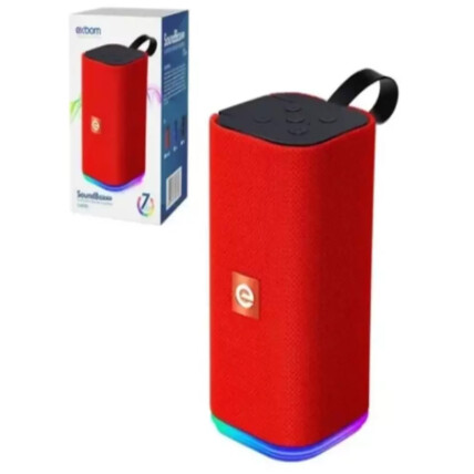Caixa de som Bluetooth FM/SD/AUX/USB com LED RGB Super Bass CS-M33BTL