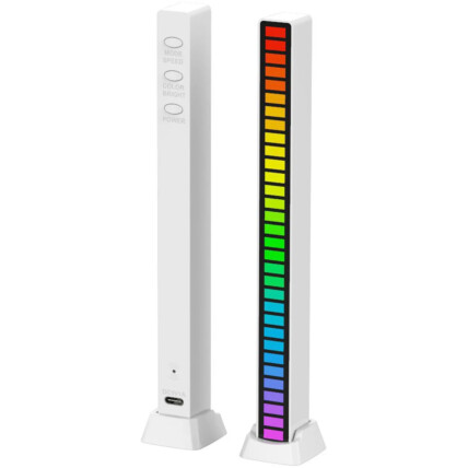 Barra Rítimica De Captação Ativadas Por Voz com Led RGB KNUP - KP-FR508 