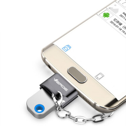 Adaptador OTG Type-C para USB Para Controle de Dispositivos e Acessórios Verde - ZJT-TPC-OTG-1