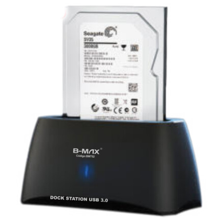 Dock Station Leitor de HD Sata 2,5'' e 3,5'' Usb 3.0 B-MAX - BM752