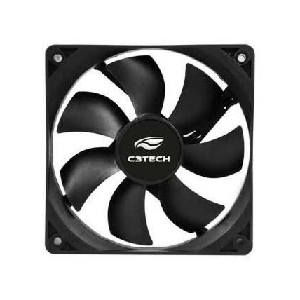 Cooler FAN C3TECH Storm 8cm Molex 4 Pinos Sem Embalagem - F7-PW10BK