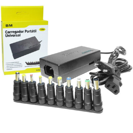 Fonte para Notebook Universal 120W com 10 Plugues B-MAX - AB-019
