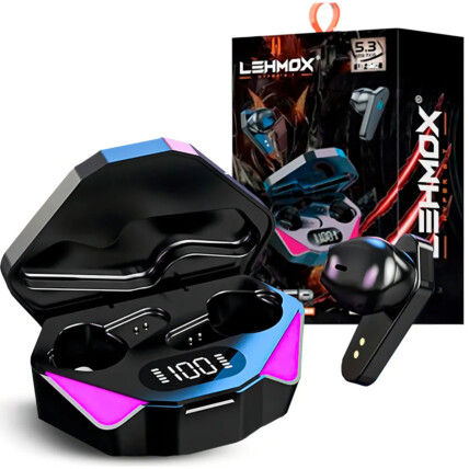 Fone de Ouvido Bluetooth 5.3 Gamer TWS LEHMOX - LEF-GM12