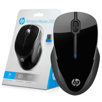 Mouse sem Fio HP Wireless 1600 dpi Preto - 250