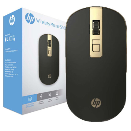 Mouse sem Fio Wireless 1600 dpi Hp - S4000 Preto