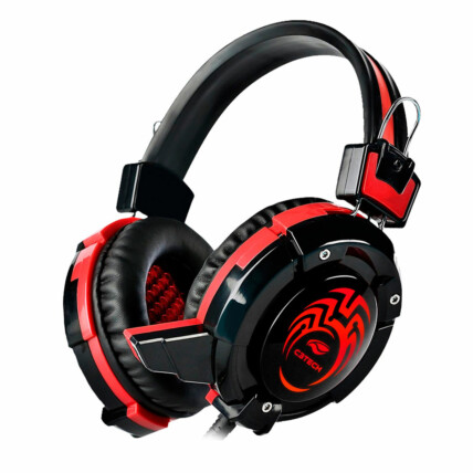 Headset Gamer C3Tech com Microfone e Led Flycatcher - PH-G10BK