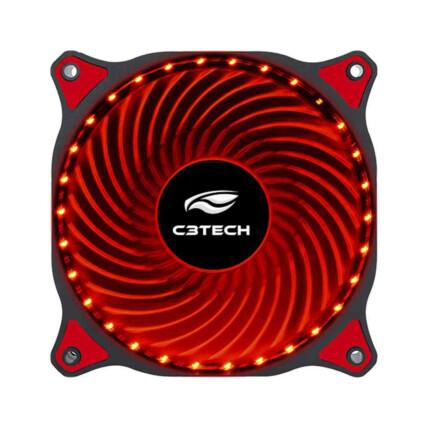 Cooler Fan C3Tech Storm 12cm 30 Leds Vermelho - F7-L130RD