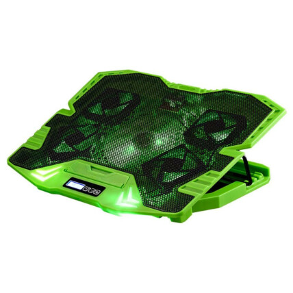Base Gamer Warrior Master Cooler para Notebook com 5 FAN e Led Verde- AC292