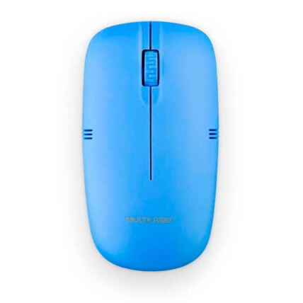 Mouse Sem Fio Multilaser 2.4ghz Usb 1200 dpi Azul - MO288