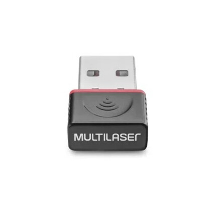 Adaptador Wireless Multilaser Usb 150mbps Preto - RE035