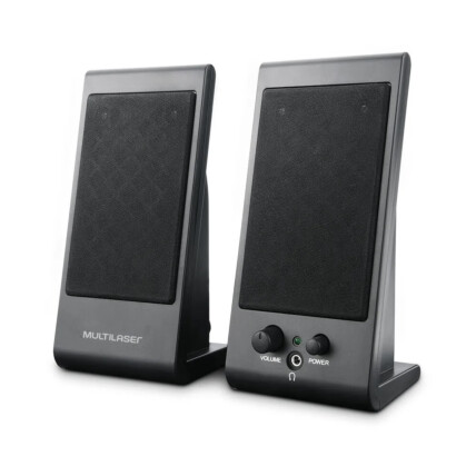 Caixa de Som Multilaser Flat 3w Rms Usb P2 Preto - SP009