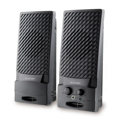 Caixa de Som Multilaser 2.0 Standard P2 3,5mm Usb Preta - SP050