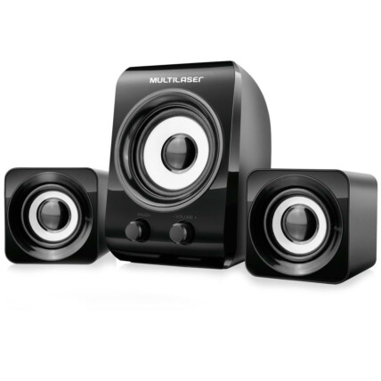 Caixa de Som para PC Multilaser 14w 2.1 Usb Preto - SP172